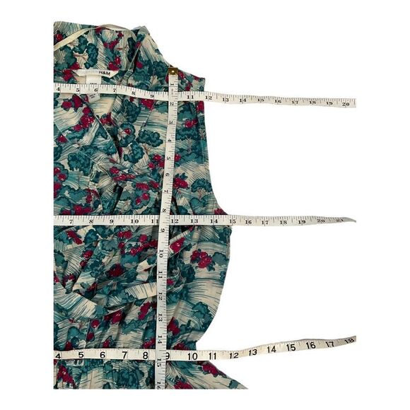 H&M Women’s Size 4 Multicolor mini elastic waist sleeveless Summer Dress - Picture 11 of 14